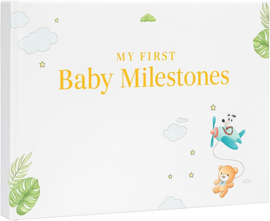 Conjunto de presentes para marcos de bebé Tiny Trees - Caixa de presentes e lembranças premium - Cartões de marcos, divisórias de armário, placa de boas-vindas e placa de sono - Presentes perfeitos para pais recém-nascidos