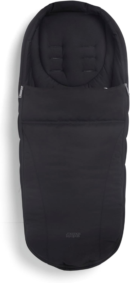 Mamas & Papas Flip XT3 Saco-capa para pés para clima frio com forro de lã macia e aconchegante, resistente à água, multiposições, azul-marinho