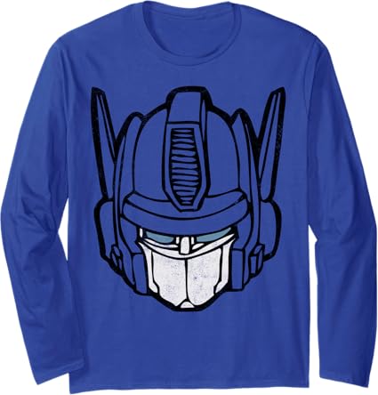 T-shirt de manga comprida Transformers Optimus Prime Vintage Big Face
