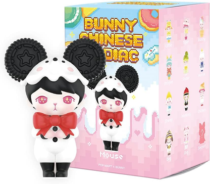POP MART Coelho Série Zodíaco Chinês 3 Caixas Caixa de Figura de Acção Exclusiva Brinquedo Popular Brinquedo de Arte Colecionável Figura Bonita Presente Criativo, para Festa de Aniversário de Natal Feriado