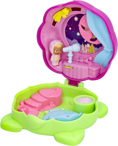 CRY BABIES Little Changers Moon Cápsula colecionável em forma de Flor que inclui uma mini Boneca, uma Pipeta e um Folheto +3 Anos