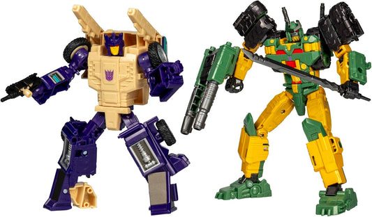 Transformers Legacy United Doom ‘n Destruction Collection, Bludgeon & Rukus, Mayhem Attack Squad - Conjunto com 2 figuras de acção convertíveis, para crianças a partir dos 8 anos (Exclusivo Amazon)
