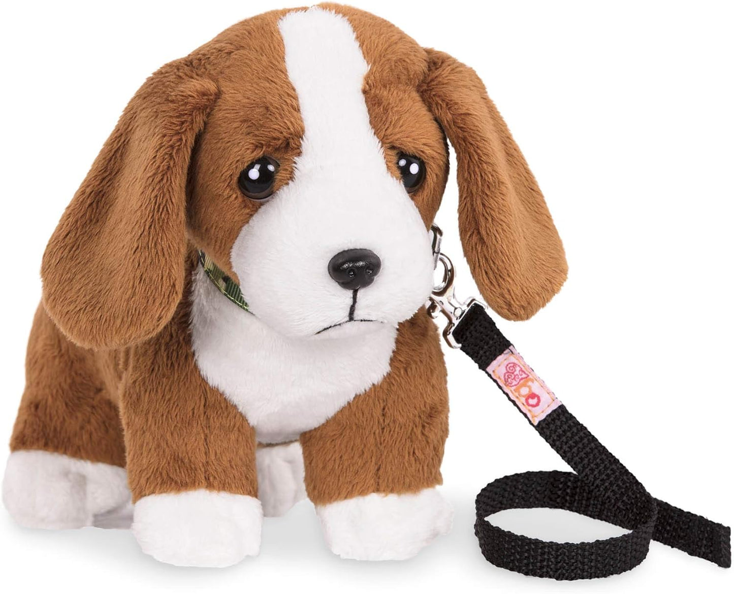 O nosso cachorro Basset Hound de 6" com suporte