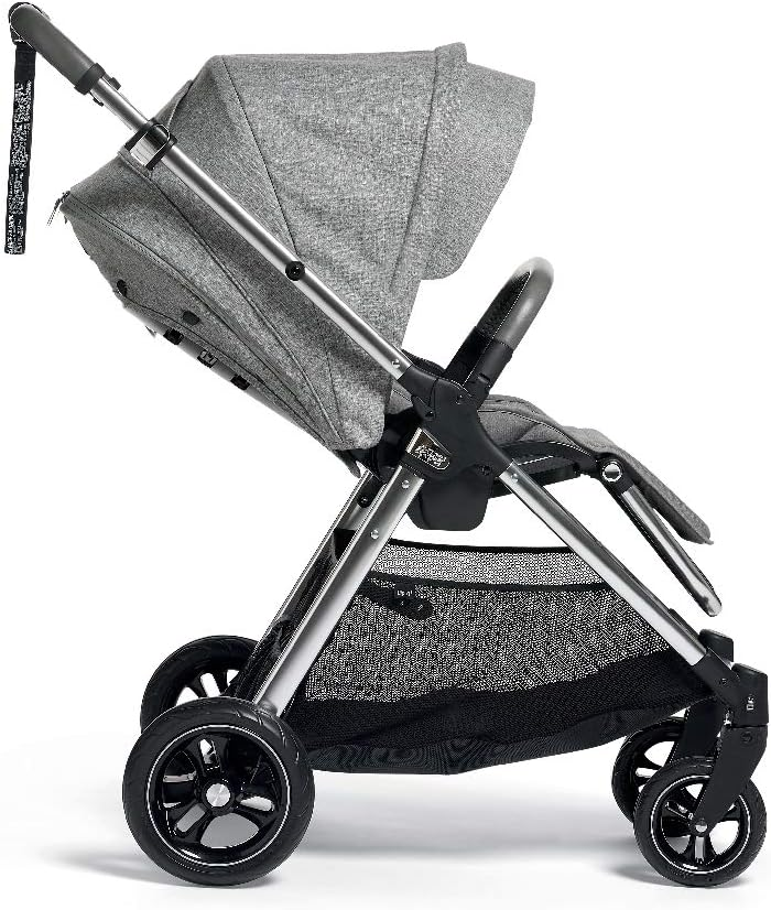 Carrinho Mamas & Papas Flip XT3, carrinho de passeio, dobrável com uma mão, capuz grande, 11,3 kg - Skyline Grey