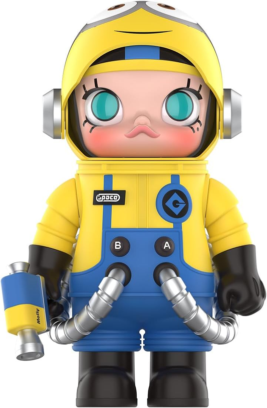 POP MART MEGA SPACE MOLLY 400% Minions 1 peça, design premium, presente para mulheres, boneco de ação colecionável favorito dos fãs