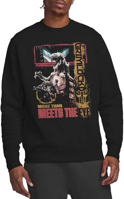 Sweatshirt unissexo Transformers Generations Heroic Dinobot Grimlock, preta.