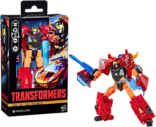 Figura de ação Transformers Age of the Primes Deluxe Class Cybertron Excellion