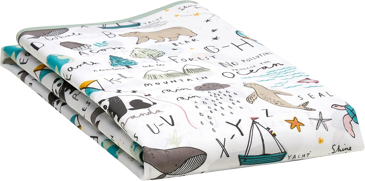 Tapete anti-salpicos Mamas & Papas para cadeiras de refeição, prático e fácil de limpar para evitar salpicos à hora do jantar, Happy Planet