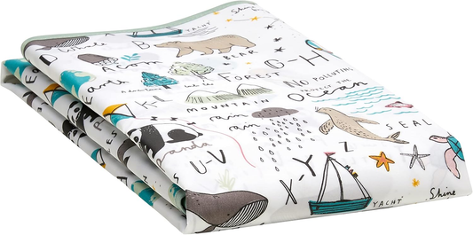 Tapete anti-salpicos Mamas & Papas para cadeiras de refeição, prático e fácil de limpar para evitar salpicos à hora do jantar, Happy Planet