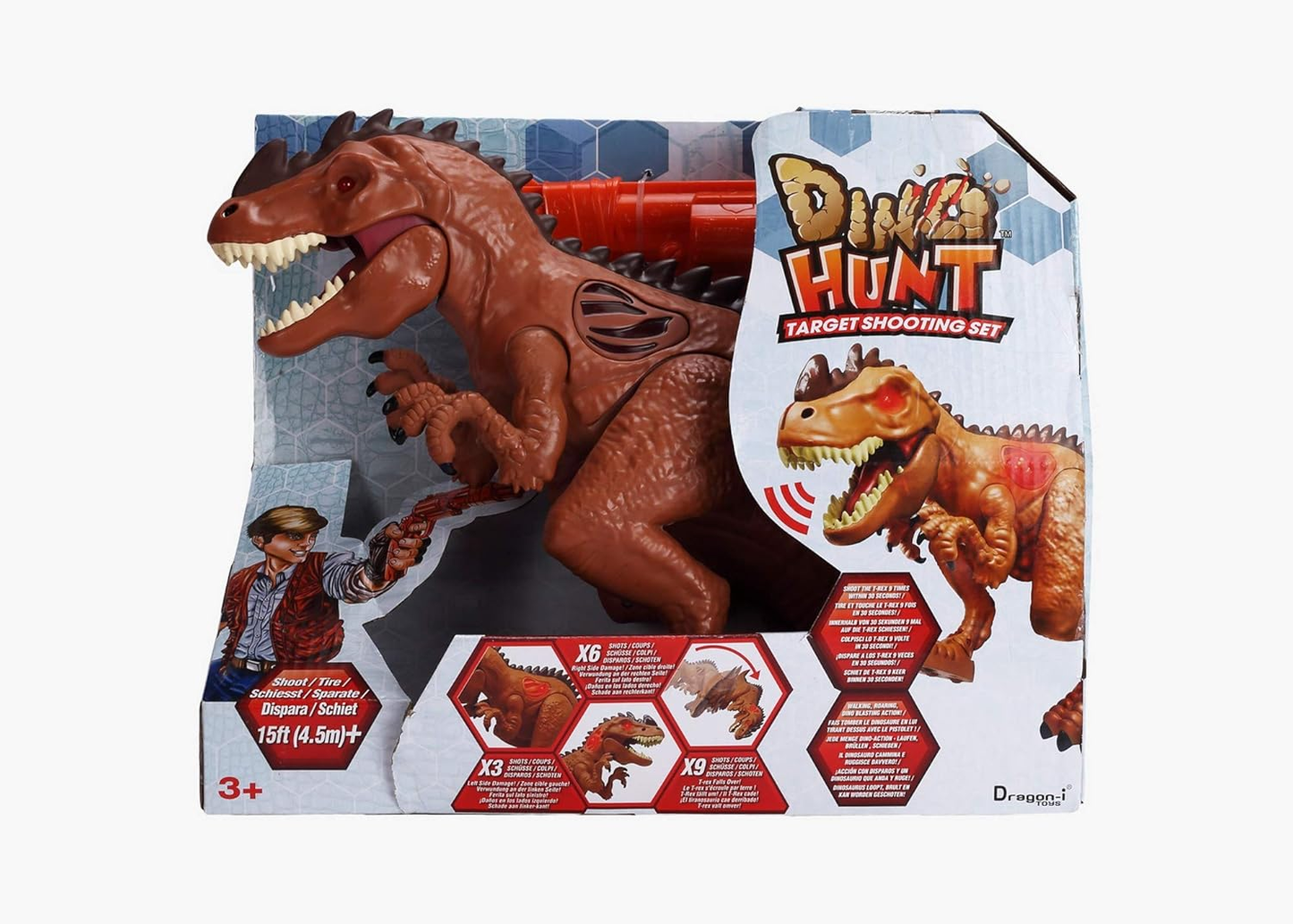 Conjunto de tiro ao alvo CHTK4 Dino Hunt