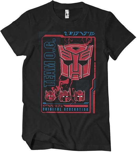 T-shirt para homem Transformers Autobots Original Generation, oficialmente licenciada.