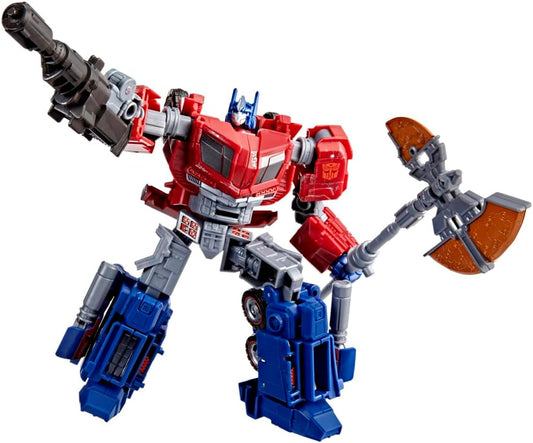 Figura de ação Transformers Studio Series MTMTE Collection War for Cybertron Optimus Prime