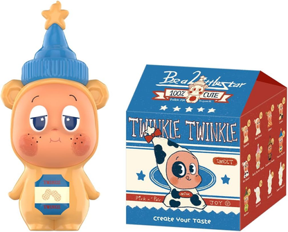 POP MART Twinkle Twinkle Be a Little Star Series - Pingente de pelúcia 1 caixa 2,5 polegadas Personagem articulado Design premium presentes para mulheres Brinquedo colecionável favorito dos fãs Figura de ação de brinquedo