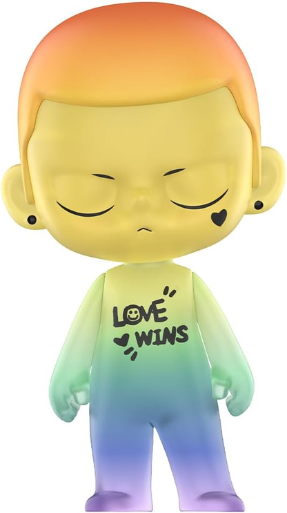 POP MART KUBO LOVE WINS FIGURA 1 Caixa Articulada Personagem Design Premium Presentes para Mulheres Brinquedo Colecionável Favorito dos Fãs Figura de Ação de Brinquedo