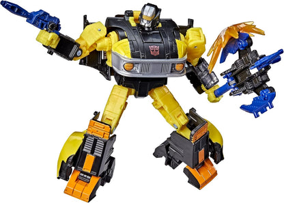 Transformers Generations War for Cybertron Golden Disk Collection Capítulo 2, Autobot Jackpot com Visão, para maiores de 8 anos, 14 cm (Exclusivo Amazon)