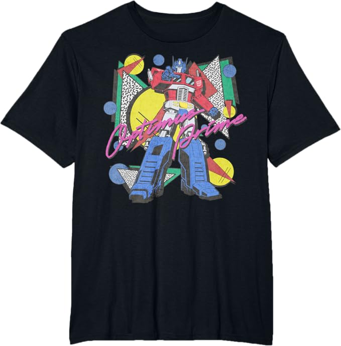 Transformers Retro Optimus Prime 80's Print T-Shirt
