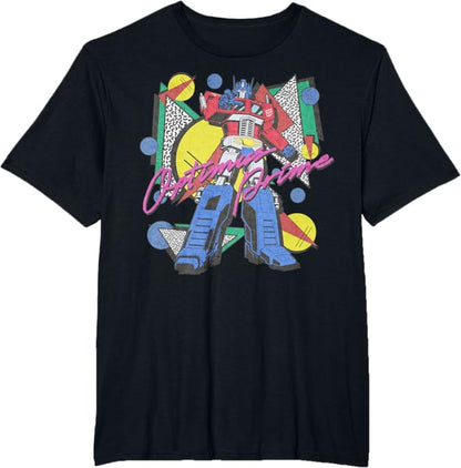 Transformers Retro Optimus Prime 80's Print T-Shirt