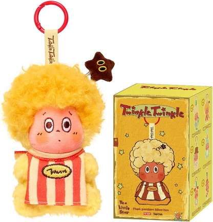 POP MART Twinkle Twinkle Be a Little Star Series - Pingente de pelúcia 1 caixa 2,5 polegadas Personagem articulado Design premium presentes para mulheres Brinquedo colecionável favorito dos fãs Figura de ação de brinquedo