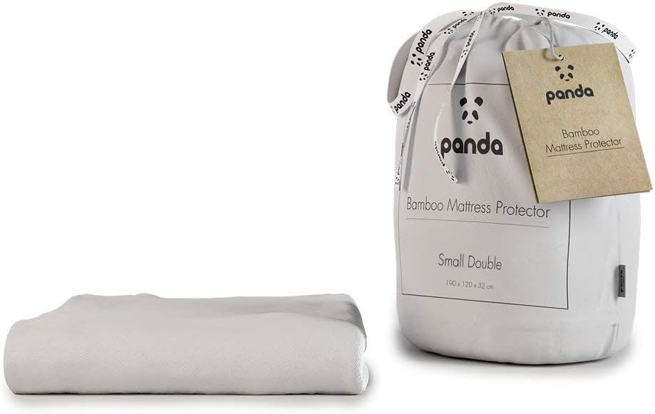 Protetor de colchão Panda Bamboo (casal pequeno: 190 cm x 120 cm x 32 cm)