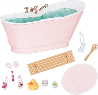Our Generation by Battat - Conjunto de luxo Bath & Bubbles para bonecas de 18" - Brinquedo, boneca e acessórios para bonecas de 18" - Idades a partir dos 3 anos