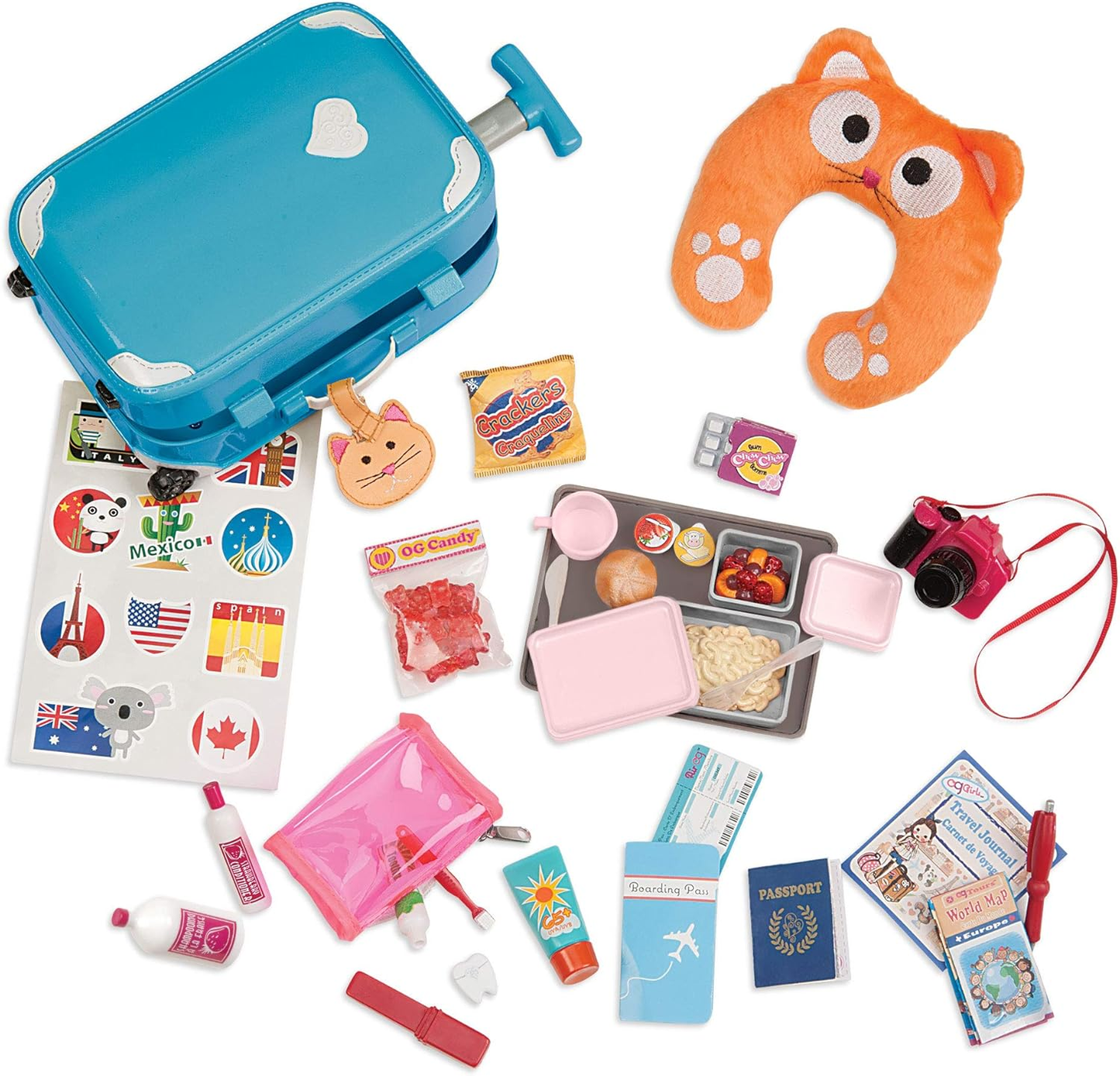 Our Generation Rosa no Banco do Condutor Retro Cruiser – Acessório para Carro de Brinquedo para Bonecas de 18 Polegadas – Carro de Brinquedo Descapotável