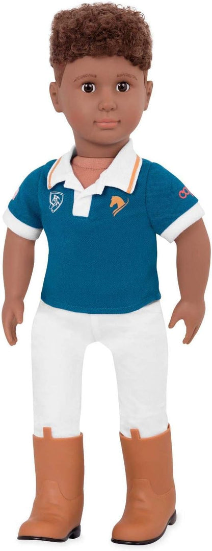 Boneco masculino Our Generation Tyler 18" (46 cm) étnico, criança, boneca
