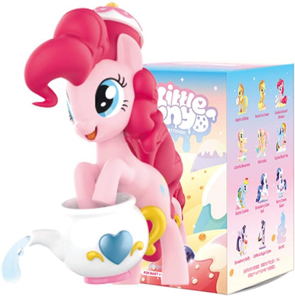 PopMart compatível com Hasbro My Little Pony Leisure Afternoon Series Conjunto completo (12 caixas) 2,5 polegadas Design premium presentes para mulheres Caixa surpresa favorita dos fãs Brinquedo de arte colecionável