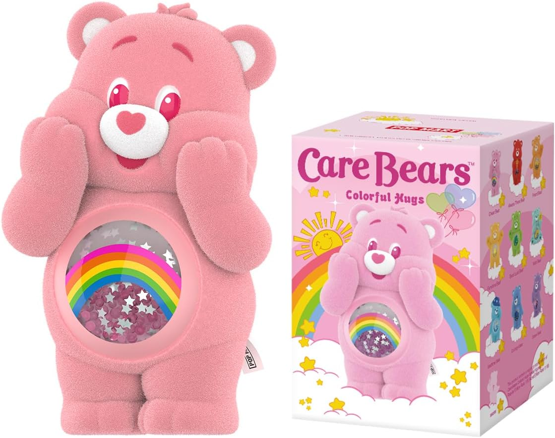 POP MART Ursinhos Carinhosos Série Abraços Coloridos Figuras Articuladas Personagem Design Premium Presentes para Mulheres Brinquedo Colecionável Favorito dos Fãs Figura de Ação 1PC