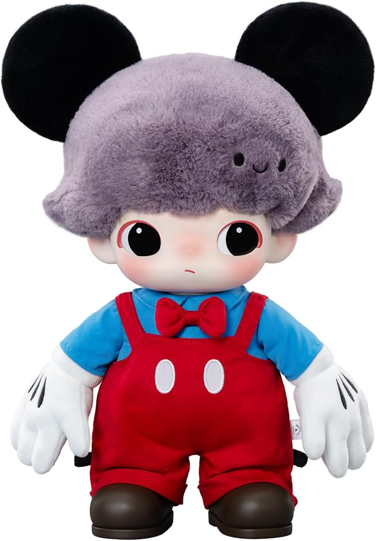 POP MART DIMOO WORLD X DISNEY Series-Mickey Bolsa de Peluche em Vinil 1 Caixa Personagem Articulado Design Premium Presentes Fã-Favorito Brinquedo Colecionável Figura de Acção de Brinquedo de Arte