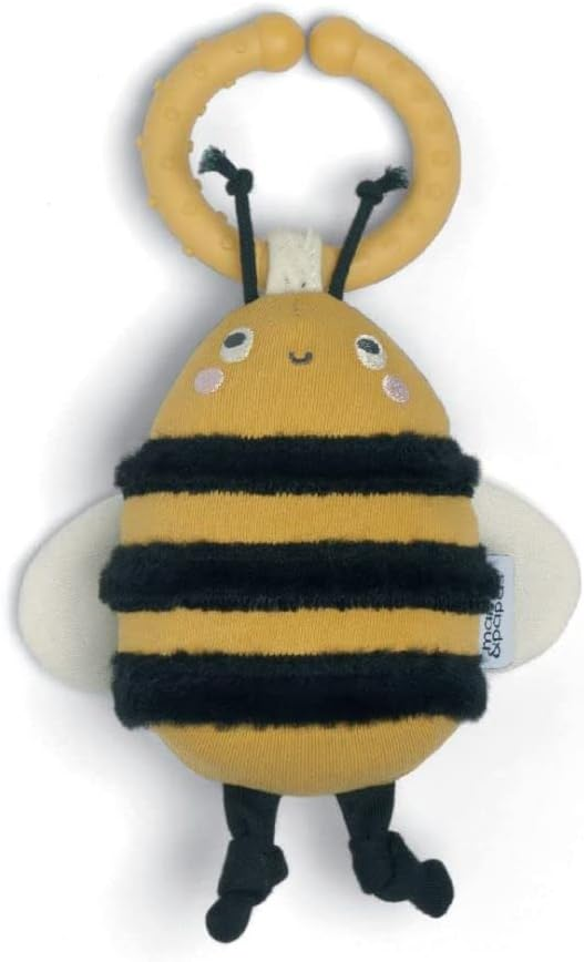 Brinquedo de dentição Linkie da Mamas & Papas, Grateful Garden, Bee
