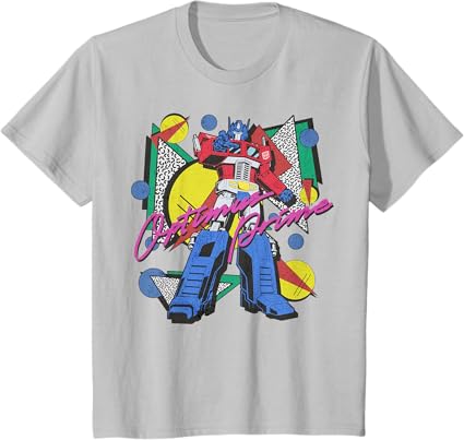 Transformers Retro Optimus Prime 80's Print T-Shirt
