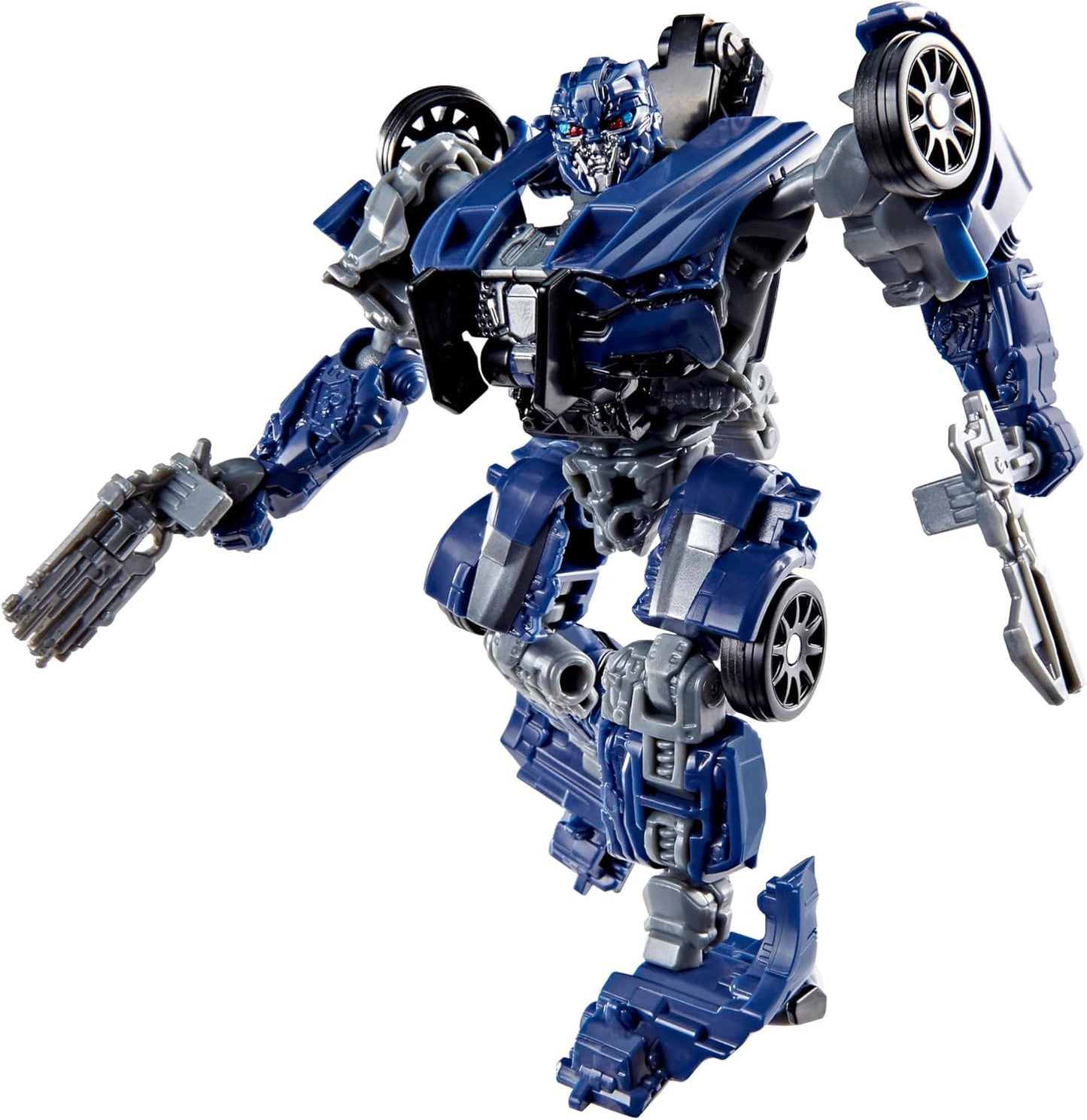 Figura de ação Barricade da linha Transformers Studio Series: O Último Cavaleiro, Classe Deluxe.