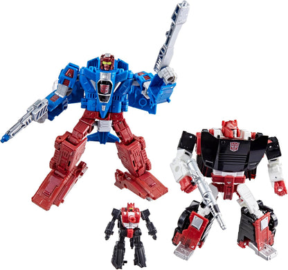 Transformers War for Cybertron WFC-S26 Autobot Alphastrike Counterforce - Pack de 3 figuras de acção transformáveis, brinquedos robô para maiores de 8 anos.
