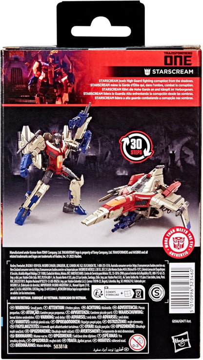 Figura de ação Transformers Studio Series Deluxe Classe Um Starscream
