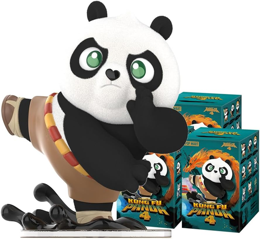 POP MART Universal Kung Fu Panda Série 3 Caixas 2,5 polegadas Personagem Articulado Design Premium presentes para mulheres Caixa surpresa favorita dos fãs Brinquedo colecionável Figura de ação de brinquedo de arte