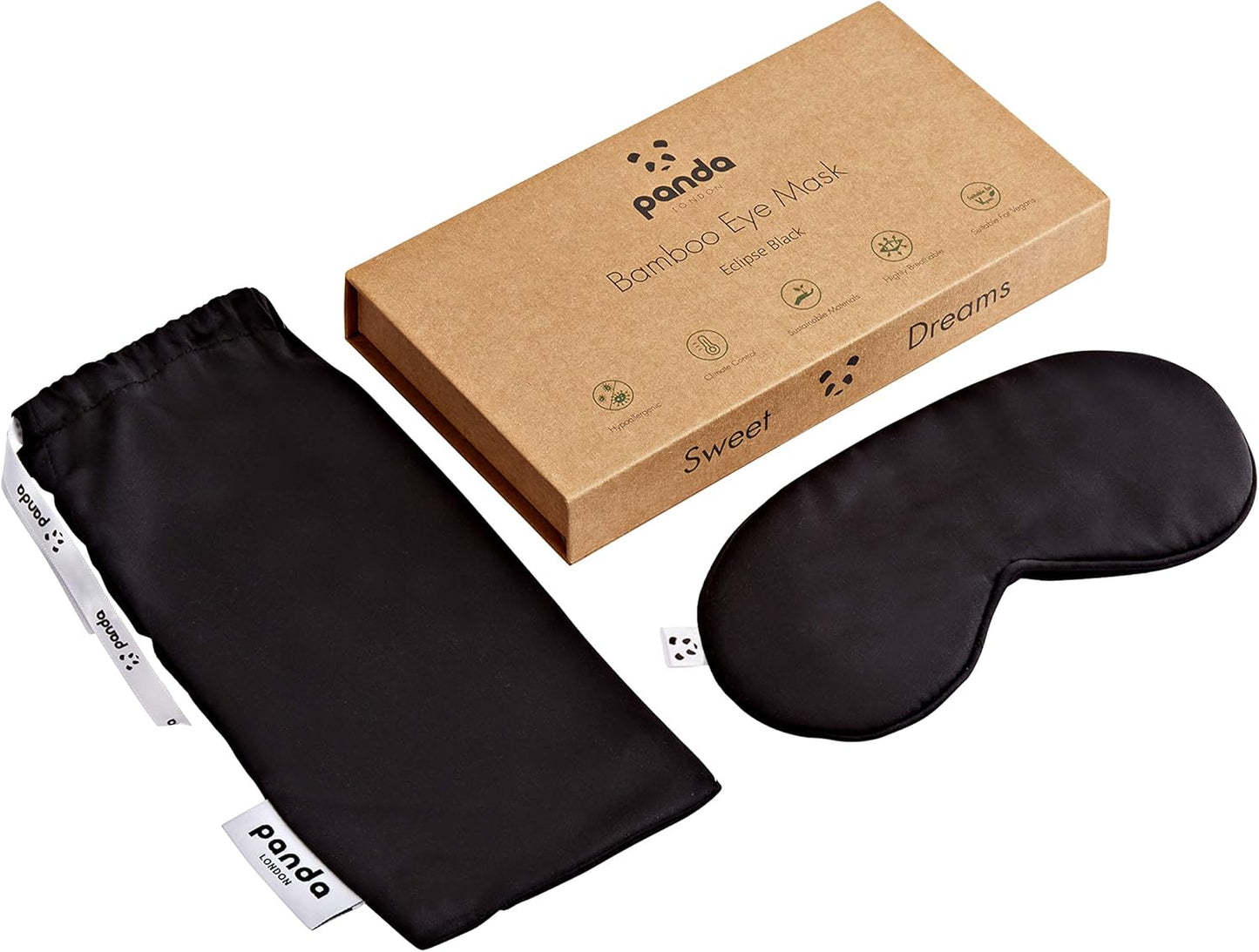 Máscara de olhos Panda Bamboo (Preto Eclipse)