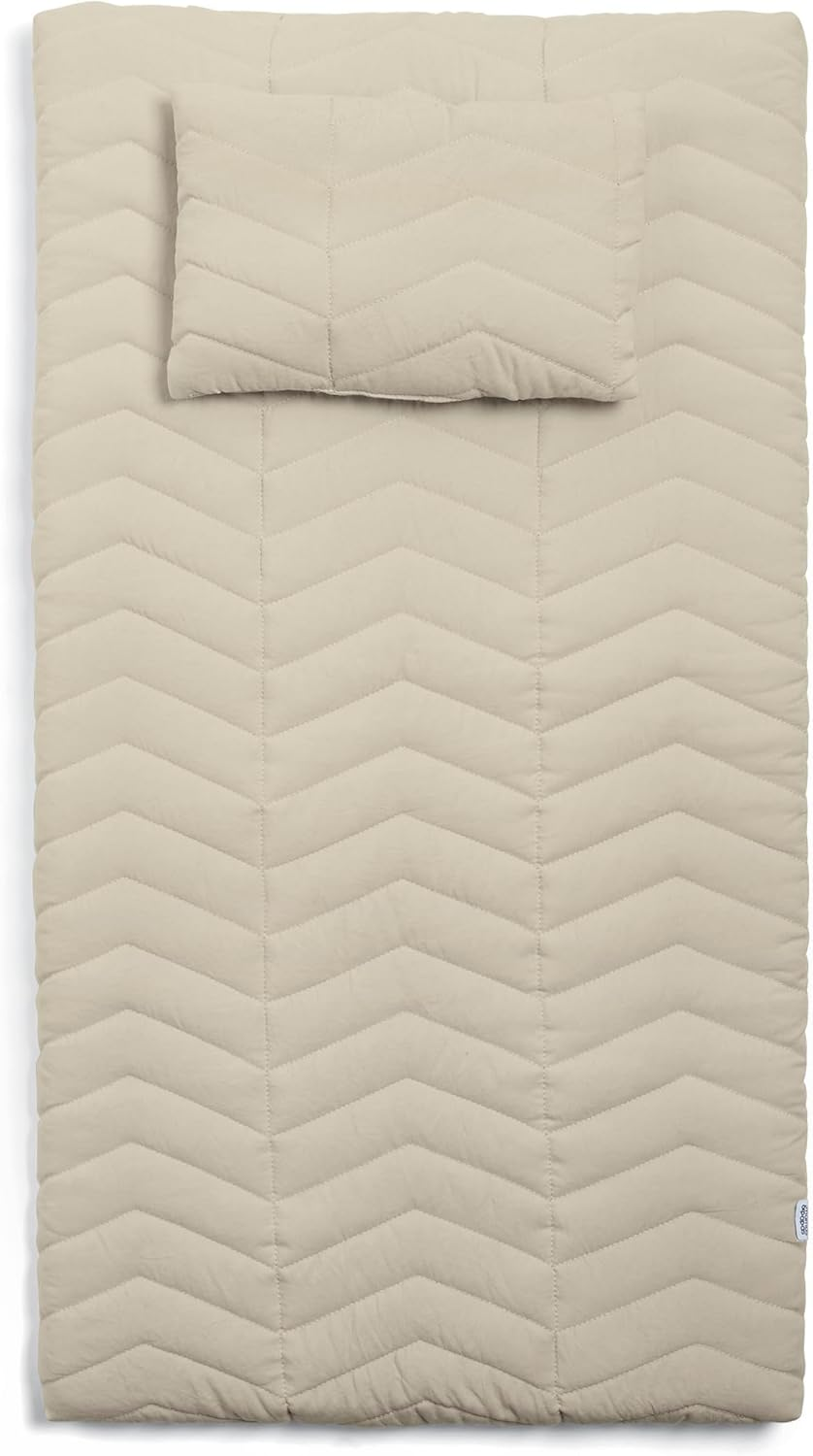 Colchão Mamas & Papas de luxo para muda fraldas para bebé com capa lavável à máquina, enchimento de toalha removível e almofada removível, Born to Be Wild