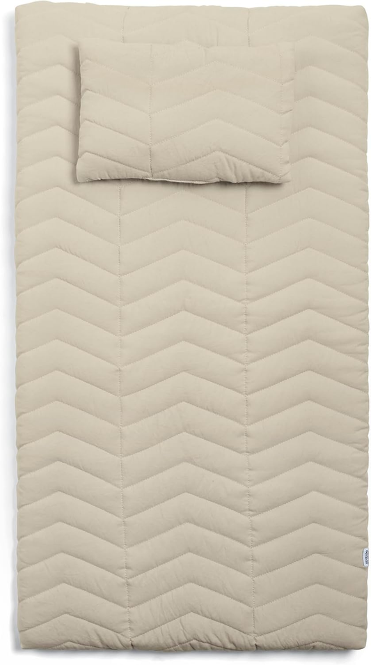 Colchão Mamas & Papas de luxo para muda fraldas para bebé com capa lavável à máquina, enchimento de toalha removível e almofada removível, Born to Be Wild