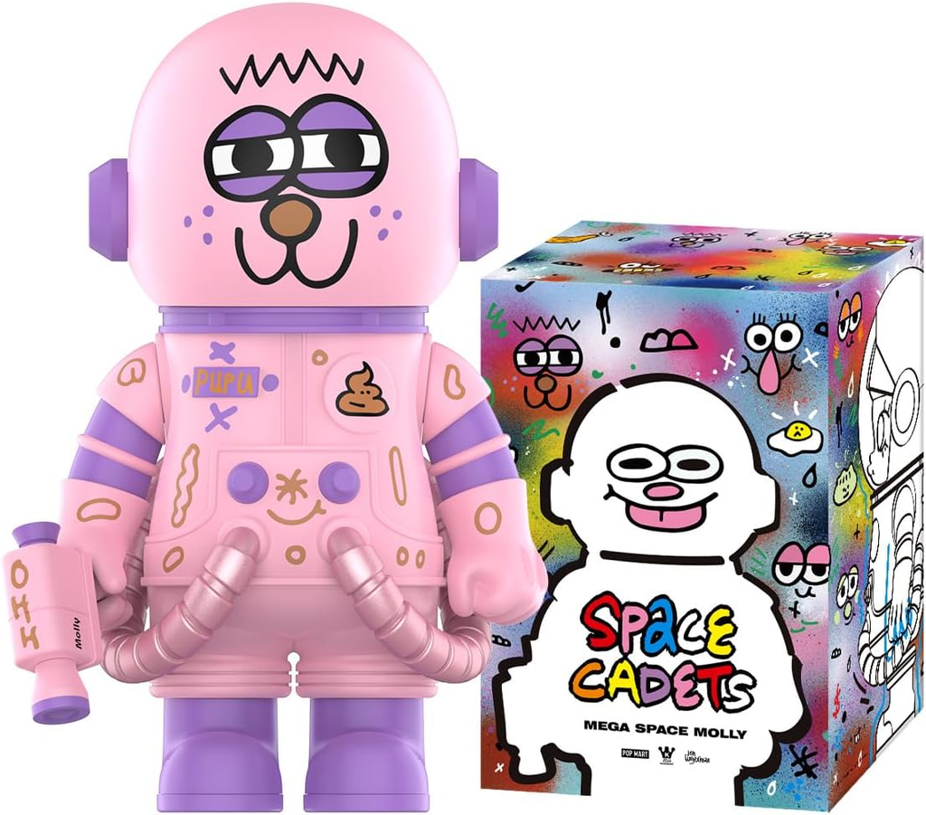 POP MART MEGA SPACE MOLLY 400% JON BURGERMAN SPACE CADETS Série Figura
