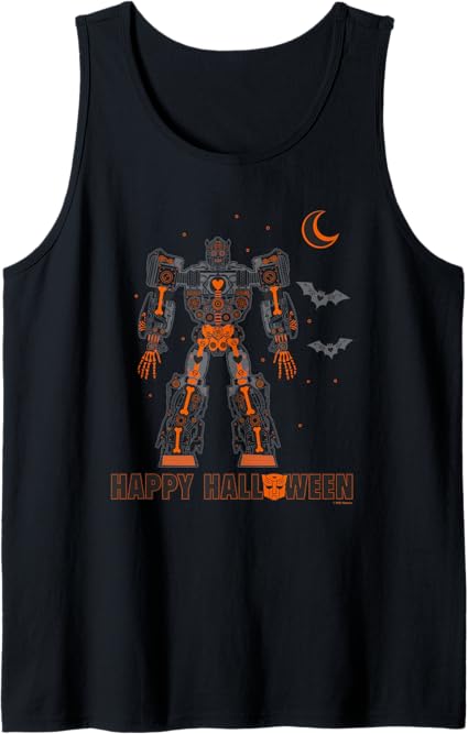 T-shirt de alças Transformers Halloween Optimus Prime Robo-Bones
