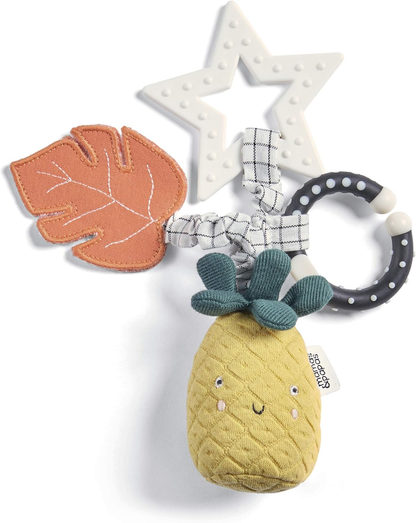 Brinquedo de dentição Linkie da Mamas & Papas, Wildly Adventures, Ananás