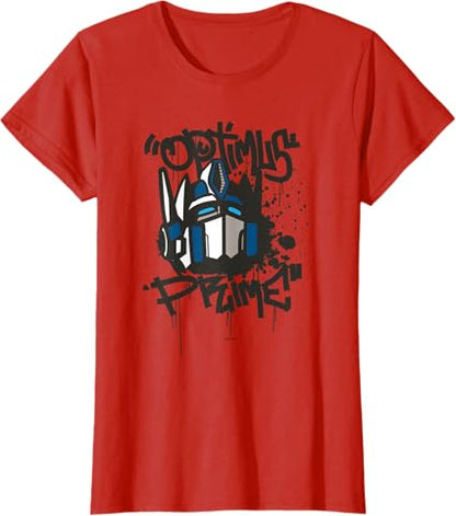T-shirt Transformers Classic Optimus Prime com retrato em grafite