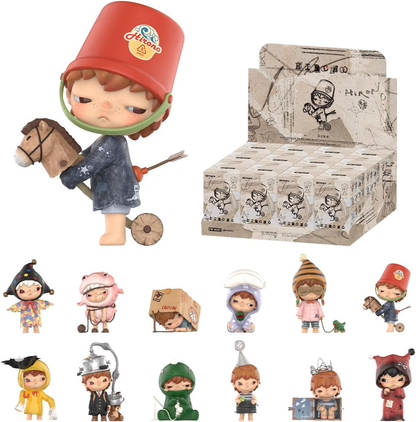 Figura de ação de brinquedo colecionável chique de arte favorita dos fãs, presente de design premium para mulheres, modelo de pena de cerâmica Hirono da POP MART