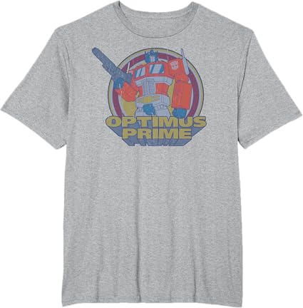 T-shirt Transformers Optimus Prime Retro Portrait