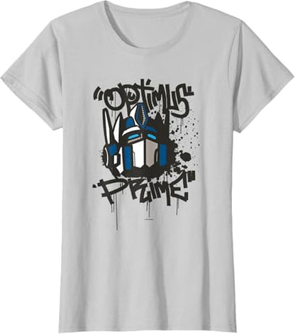 T-shirt Transformers Classic Optimus Prime com retrato em grafite
