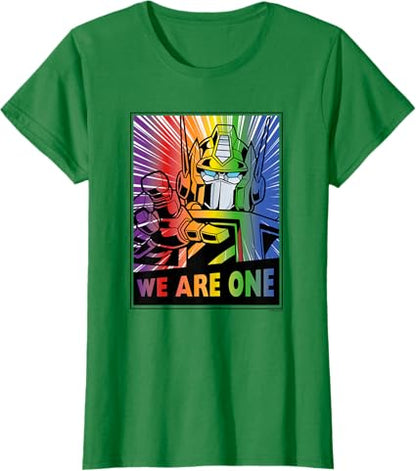 T-shirt Transformers Pride Rainbow Optimus Prime We Are One