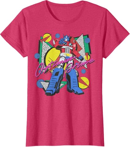 Transformers Retro Optimus Prime 80's Print T-Shirt