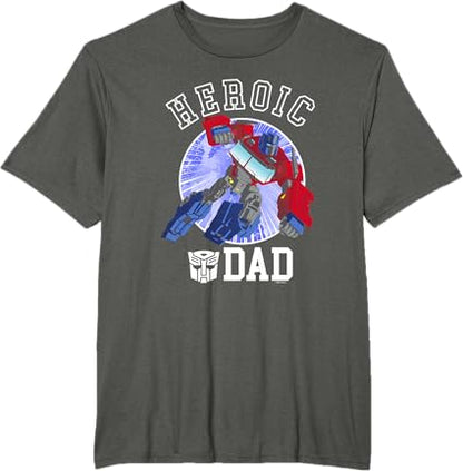 T-shirt vintage Transformers Dia do Pai Optimus Prime Pai Heróico