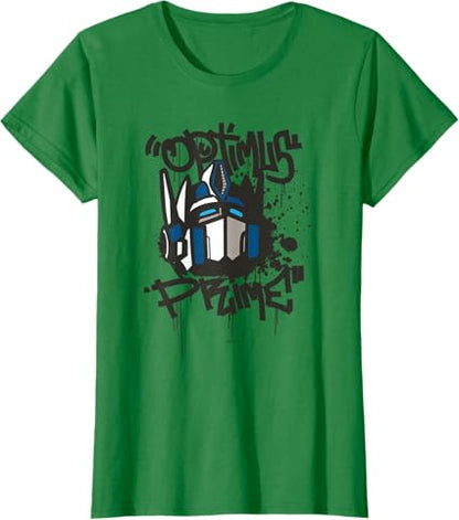 T-shirt Transformers Classic Optimus Prime com retrato em grafite