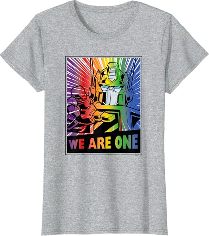 T-shirt Transformers Pride Rainbow Optimus Prime We Are One